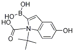 1H-Indole-1-carboxylic acid, 2-borono-5-hydroxy-, 1-(1,1-dimethylethyl) ester Struktur