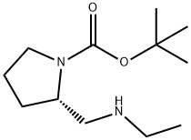 (2S)-1-(tert-Butoxycarbonyl)-2-((ethylamino)methyl)pyrrolidine Structure