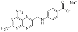 4-(N-[2,4-DIAMINO-6-PTERIDINYLMETHYL]-AMINO)BENZOIC ACID SODIUM SALT|4-(N-[2,4-二氨基-6-喋啶甲基]-氨基)苯酸鈉鹽