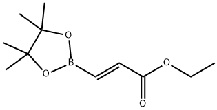 (E)-ethyl 3-(4,4,5,5-tetramethyl-1,3,2-dioxaborolan-2-yl)acrylate Struktur