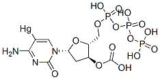 5-MERCURI-2''-DEOXYCYTIDINE 5''-TRIPHOSPHATE CARBONATE TRIS-TRIETHYLAMMONIUM) Struktur