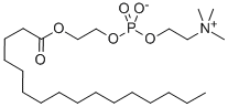 1-HEXADECANOYLGLYCOL-2-PHOSPHOCHOLINE Struktur