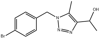 1-[1-(4-BROMOBENZYL)-5-METHYL-1H-1,2,3-TRIAZOL-4-YL]-1-ETHANOL 結構式
