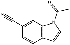 1-Acetyl-1H-indole-6-carbonitrile Struktur