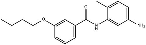 N-(5-Amino-2-methylphenyl)-3-butoxybenzamide Struktur