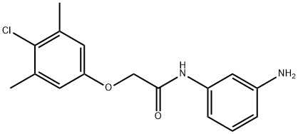 N-(3-Aminophenyl)-2-(4-chloro-3,5-dimethylphenoxy)acetamide Struktur