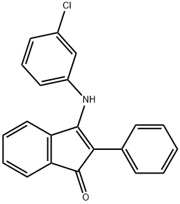 3-(3-chloroanilino)-2-phenyl-1H-inden-1-one Struktur