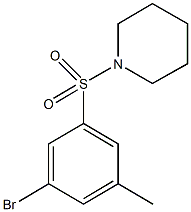 1-(3-BroMo-5-Methylphenylsulfonyl)piperidine Struktur