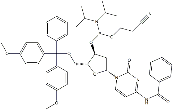 DMT-dC(bz)亞磷酰胺單體 結(jié)構(gòu)式