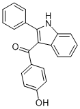 (4-HYDROXYPHENYL)(2-PHENYL-1H-INDOL-3-YL)METHANONE Structure