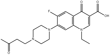 N-(3-Oxobutyl) Norfloxacin Struktur