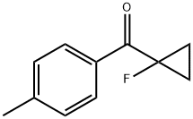 Methanone, (1-fluorocyclopropyl)(4-methylphenyl)- (9CI) Struktur