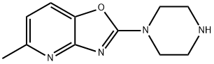 5-methyl-2-piperazin-1-yl[1,3]oxazolo[4,5-b]pyridine Struktur