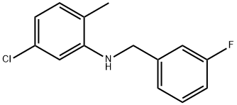 5-Chloro-N-(3-fluorobenzyl)-2-Methylaniline, 97% Struktur