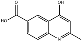 4-HYDROXY-2-METHYL-QUINOLINE-6-CARBOXYLIC ACID Struktur