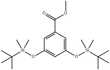 3,5-Bis(tert-butyldiMethylsiloxyl)benzoic Acid Methyl Ester Struktur