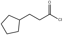 Cyclopentylpropionyl chloride  Struktur