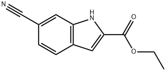 ethyl 6-cyano-1H-indole-2-carboxylate Structure