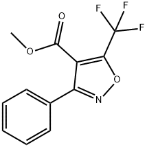 4-Isoxazolecarboxylicacid,3-phenyl-5-(trifluoromethyl)-,methylester(9CI) Struktur