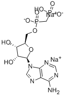 ALPHA,BETA-METHYLENEADENOSINE 5'-DIPHOSPHATE SODIUM SALT Struktur
