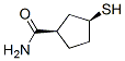 Cyclopentanecarboxamide, 3-mercapto-, cis- (9CI) Structure