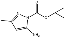 tert-butyl5-amino-3-methyl-1H-pyrazole-1-carboxylate Struktur