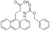 (R)-ALPHA-(CBZ-AMINO)-9-ANTHRACENEPROPANOIC ACID Struktur