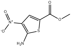 4-硝基-5-氨基噻吩-2-甲酸甲酯 結構式