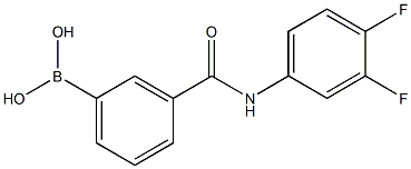 3-(3,4-Difluorophenylcarbamoyl)phenylboronic acid Struktur