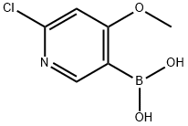2-Chloro-4-methoxypyridine-5-boronic acid Struktur