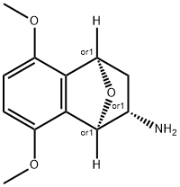 2-amino-5,8-dimethoxy-1,2,3,4-tetrahydro-1,4-epoxynaphthalene Struktur
