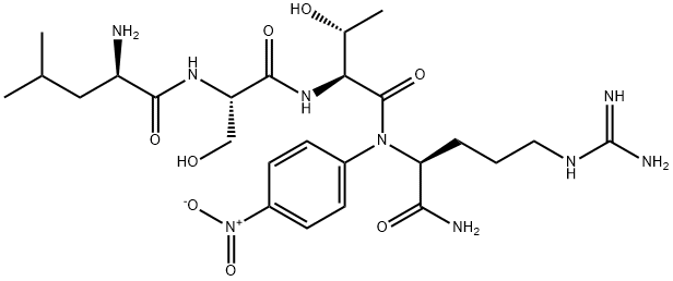 D-LEU-SER-THR-ARG P-NITROANILIDE Struktur