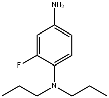 2-Fluoro-N-1,N-1-dipropyl-1,4-benzenediamine Struktur