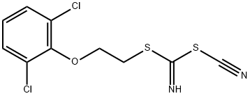 [(2,6-DICHLOROPHENOXY)METHYL] METHYL CYANOCARBONIMIDODITHIOATE Struktur