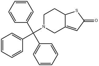 5,6,7,7a-Tetrahydro-5-(triphenylmethyl)thieno[3,2-c]pyridinone Structure