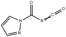 1H-Pyrazole-1-carbonylisocyanate(9CI) 結構式