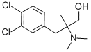 rac-(R*)-3-(3,4-ジクロロフェニル)-2-(ジメチルアミノ)-2-メチル-1-プロパノール 化學(xué)構(gòu)造式