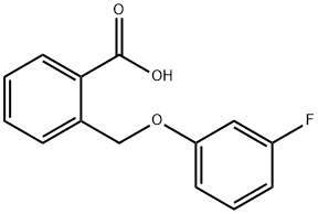 2-[(3-Fluorophenoxy)methyl]benzoic acid Struktur