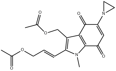 [(E)-3-[3-(acetyloxymethyl)-5-aziridin-1-yl-1-methyl-4,7-dioxo-indol-2-yl]prop-2-enyl] acetate|[(E)-3-[3-(乙酰氧基甲基)-5-氮丙啶-