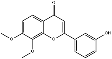 2-(3-HYDROXYPHENYL)-7,8-DIMETHOXY-CHROMEN-4-ONE 結(jié)構(gòu)式