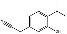 Benzeneacetonitrile, 3-hydroxy-4-(1-methylethyl)- (9CI) Struktur