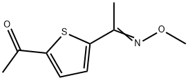 2-Acetyl-5-[1-(methoxyimino)ethyl]thiophene Struktur
