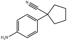 1-(4-Aminophenyl)cyclopentanecarbonitrile Struktur
