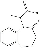 1H-1-Benzazepine-1-acetic  acid,  2,3,4,5-tetrahydro--alpha--methyl-2-oxo- Struktur