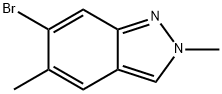 6-Bromo-2,5-dimethyl-2H-indazole Struktur