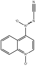 2-[(Quinoline 1-oxide)-4-yl]diazenecarbonitrile 2-oxide Struktur