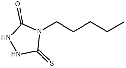 5-MERCAPTO-4-PENTYL-4H-1,2,4-TRIAZOL-3-OL Struktur
