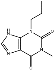 3,7-Dihydro-1-methyl-3-propyl-1H-purine-2,6-dione Struktur