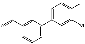 3-(3-Chloro-4-fluorophenyl)benzaldehyde Structure