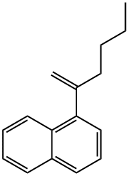 1-(1-METHYLENE-PENTYL)-NAPHTHALENE Struktur